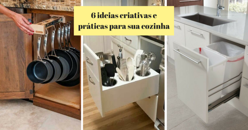 armario de cozinha prático - 6 ideias geniais para sua cozinha pequena